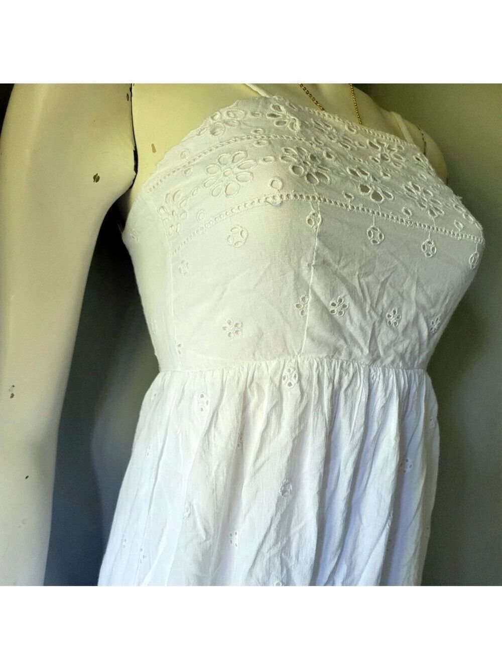NWT Japna Petite Eyelet Cotton Maxi Dress